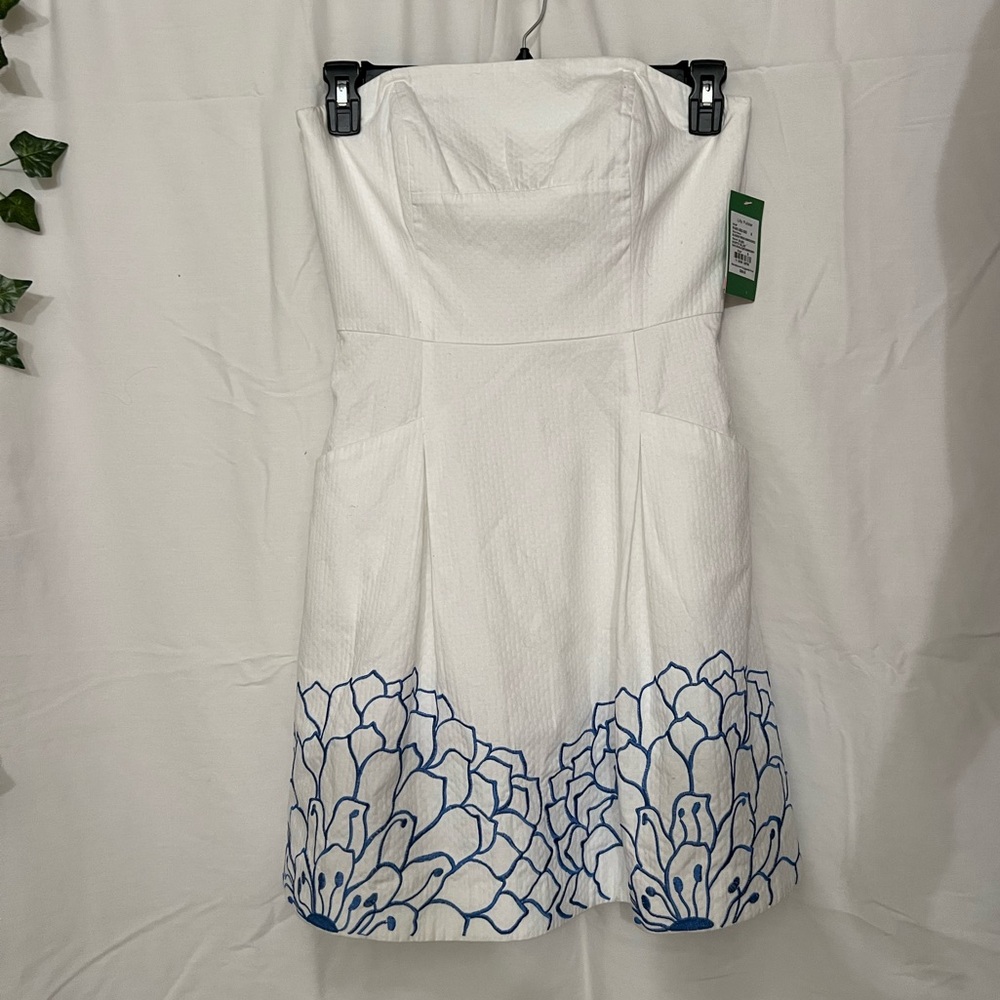 Brand new Lily Pulitzer strapless white dress